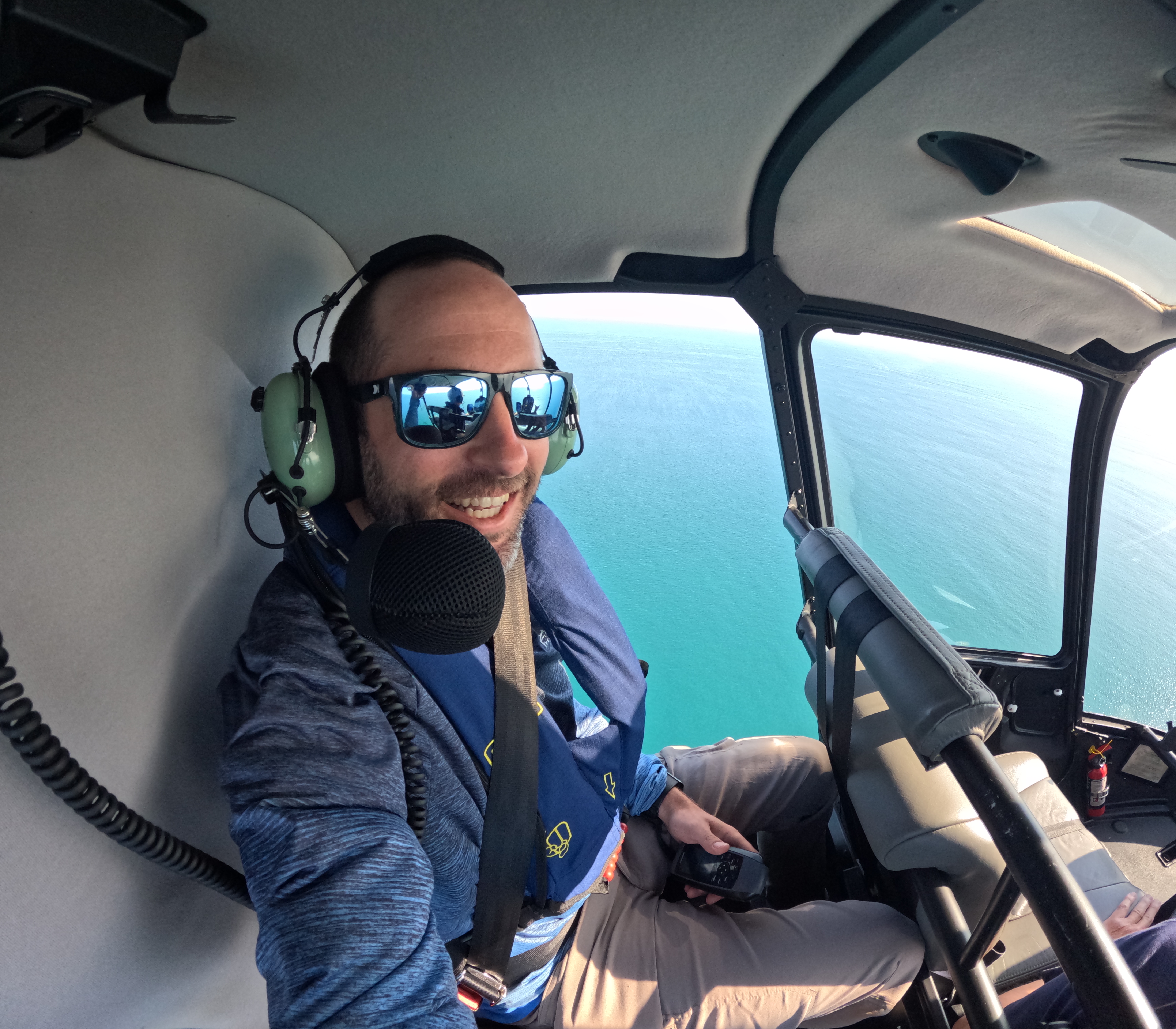 Flying a helicopter
